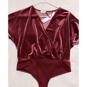 🔴NSR Velvet Bodysuit